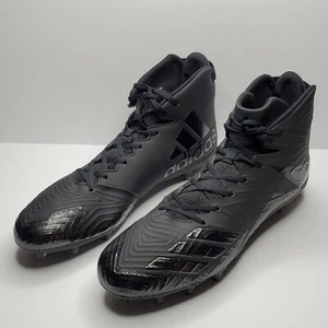 Botines de fútbol americano de carbono Adidas Freak X para hombre 18 medios nuevos negros BW0866 liniero de punto - Imagen 1 de 11