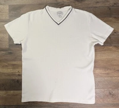 Vintage 90s Y2K Guess ? USA Mens Ribbed Short Sleeve Large Thick Top USA VNeck . - Image 1 of 4