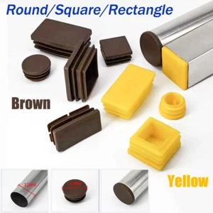 15mm-100mm Plastic End Caps Blanking Plugs Bung Table Chair Feet Leg Protectors - Picture 1 of 48