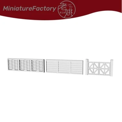 SSMODEL 1:160 N Scale Model The Fence Railroads Scenery Miniatures Factory - Image 1 of 3