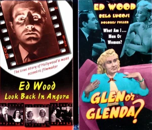 ED WOOD - LOOK BACK IN ANGORA + GLEN OR GLENDA - RHINO - (2) VHS TAPES - Picture 1 of 1
