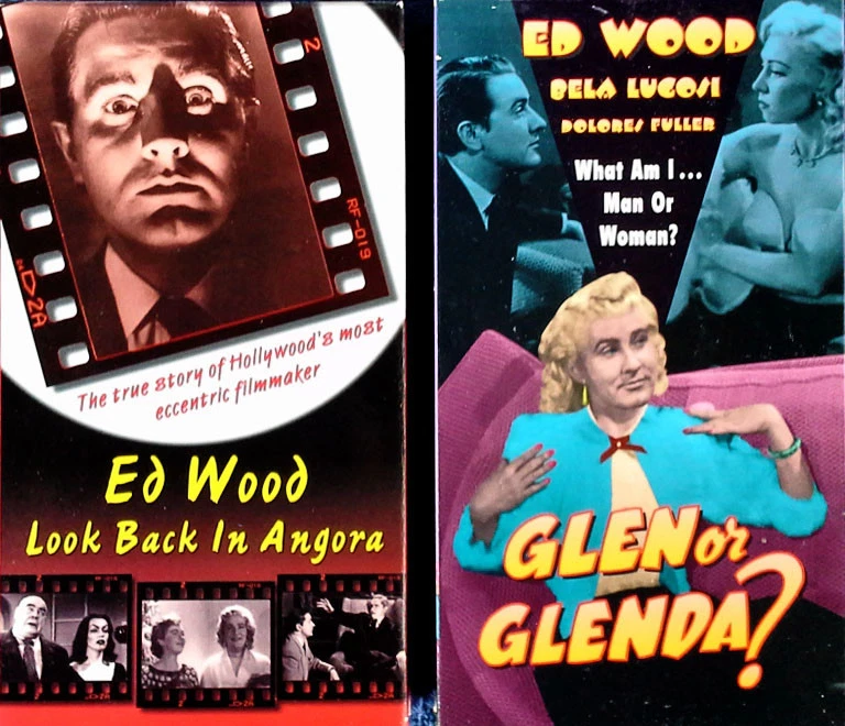ED WOOD - LOOK BACK IN ANGORA + GLEN OR GLENDA - RHINO - (2) VHS TAPES - Image 1 of 1