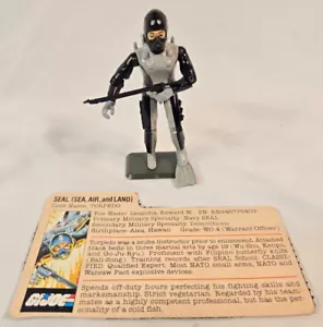 Hasbro 1983 GI Joe ARAH "Torpedo" SEAL Action Figure Missing 1 Flipper - Picture 1 of 7