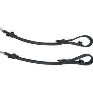Cheek straps rolled - (black & brown)
