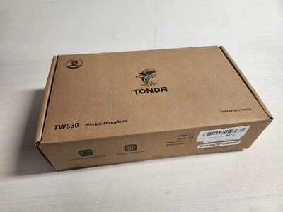 Tonor TW-630 Wireless Microphones UHF Dual Cordless Metal Dynamic Mics - Image 1 of 2