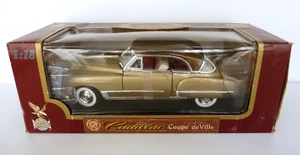 Vintage Yat Ming Road Legends 1949 Cadillac Coupe de Ville Gold 1:18 NIB - Picture 1 of 5