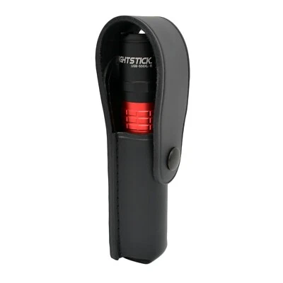 Perfect Fit Leather Closed Top Flashlight Holder for Nightstick USB-558XL Plain