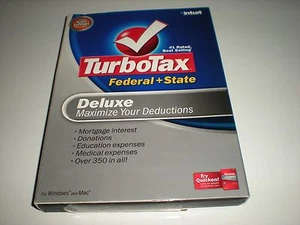 Turbotax 2007 Deluxe with state. Ugly Box. New sealed blemished box. - Picture 1 of 2