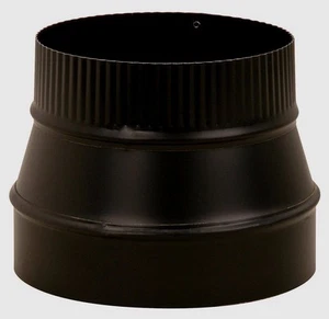Imperial BM0079 8" Durchmesser bis 6" Durchmesser Ofenrohr Reduzierstück schwarz 24 Stärke Stahl - Bild 1 von 1