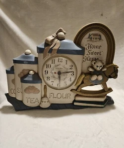 HOME INTERIORS Vintage Home Sweet Home Wanduhr 1993. Uhr selbst nicht... - Bild 1 von 3