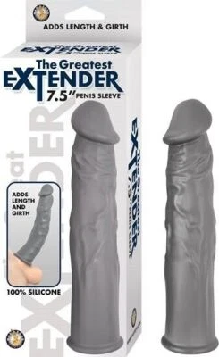 Funda de pene The Greatest Extender silicona realista impermeable 7,5 pulgadas Foto 1 de 2