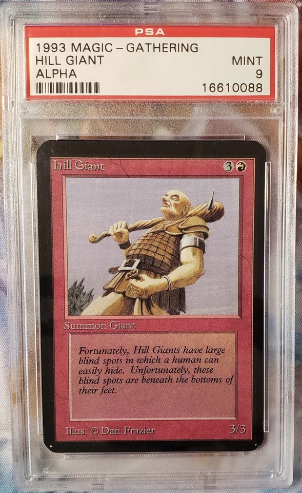MTG Limited Edition Alpha 1993 Hill Giant PSA 9 Mint Old School - Image 1 of 1