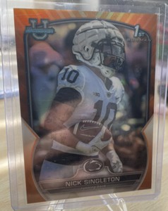 2022 1st Bowman Chrome - Nick Singleton Orange 17/25 Refractor #87 Penn State
