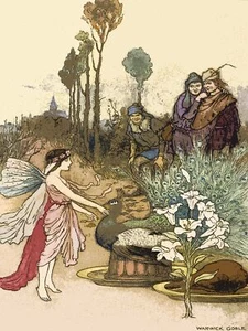 Póster de decoración.Arte mural.Diseño interior de habitación.Cuento de hadas.Decoración mística.9163 - Imagen 1 de 1