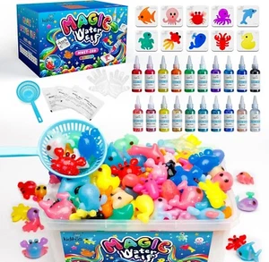 Magic Water Elf Toy Kit, Aqua Fairy Water Gel Kit with 20 Magic Gels, 10 Anim... - Picture 1 of 1