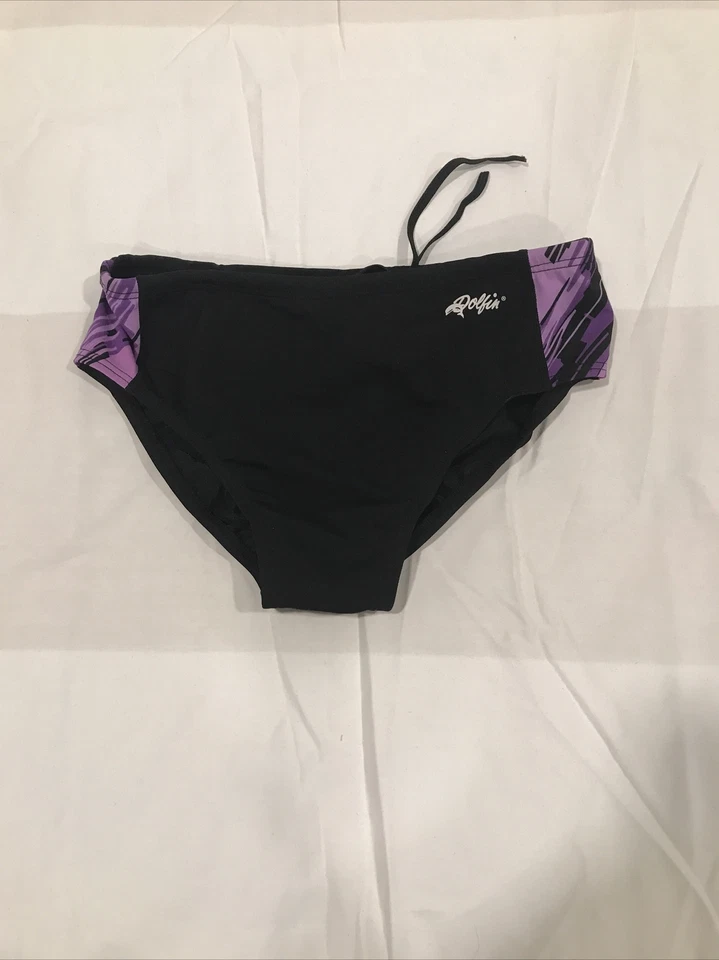 Dolphin Size 32 Men's Purple / Black Swim Briefs - Image 1 of 3