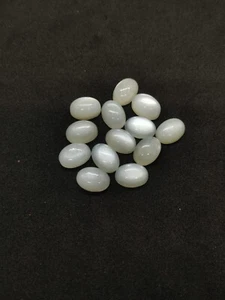 White Moonstone 14x10mm Oval Cabochon – Natural Shine Smooth Gem - Picture 1 of 3