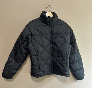 Steve & Barry's Double Down Jacket Puffer Style Black With Pockets Size Small - Picture 1 of 7