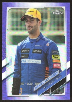 DANIEL RICCIARDO 2021 TOPPS CHROME FORMULA 1 PURPLE REFRACTOR #29 005/399 - Image 1 of 3