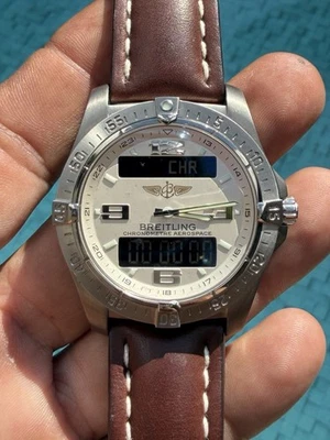 Breitling 42mm Modern Aerospace Ani-Digi Titanium Ref E79362 Price To Resell - image 1 of 4