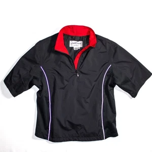 FootJoy Womens Short Sleeve 1/4 Zip Windbreaker Jacket Medium Dryjoy Rain Resist - Picture 1 of 15