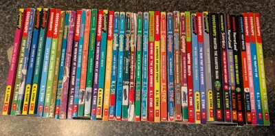 Lot of 40 R.L. Stine Paperback Books some Vintage some Reprints - Image 1 of 4