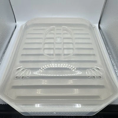 Nordic Ware Compacto Bacon Rack y Cubierta Transparente 104-12 Horno Micro Ware 10”X8” Foto 1 de 4