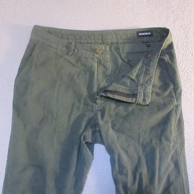 Calça Bonobos 33/30 Masculina Moleskin Fina Perna Reta Elástica Medidas 34x25 - Imagem 1 de 4