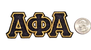 Alpha Phi Alpha Fraternity 3.75x1.5" Embroidered Iron-On Sew On Patch - Picture 1 of 4