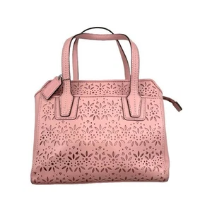 COACH Tyler Perforated Leather 2WAY Punching Flower Shoulder Bag Pink Used - Picture 1 of 12