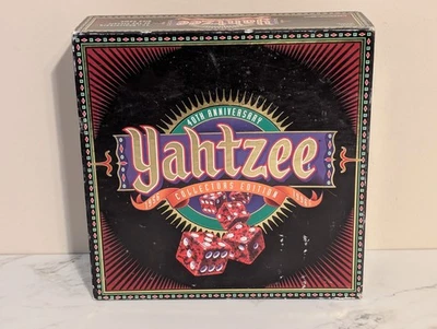 Yahtzee 40th Anniversary Collector's Ed. 1995 Milton Bradley Board Game IN BOX - Image 1 of 2