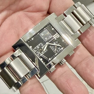 Reloj suizo Gucci 7700 cronógrafo fecha cuadrado tanque acero inoxidable para hombre - Imagen 1 de 17