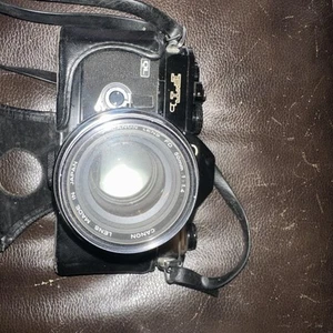 Canon FTb QL Black Camera w/ FD 50mm f1.4 S.S.C + Rokinon 28mm 2.8 Lens - Picture 1 of 7