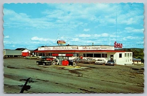 La Pocatiere Quebec Kanada ~ Zauberge Le Martinet Motel ~ Esso Gas UNPTD 60er Postkarte - Bild 1 von 2