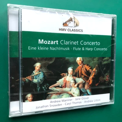 Mozart CLARINET CONCERTO CD Eine Kleine Nachtmusik Flute Harp Litton Glover NEW - Image 1 of 4