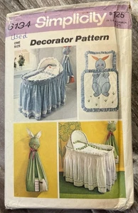Simplicity 6134 Nursery Baby Room Accessories Pattern Vintage 1973 - Picture 1 of 1