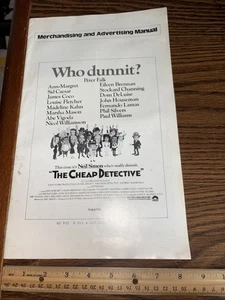 Rare 1978 Columbia Pictures Advertising PR Manual The Cheap Detective Peter Falk - Picture 1 of 7