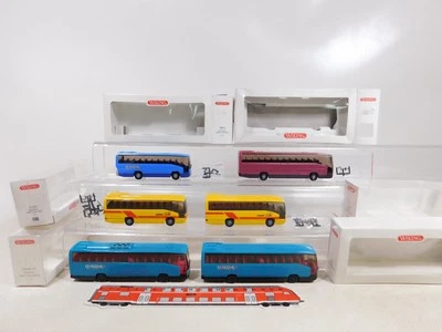 6x wiking H0 1:87 Modello Bus MB 713 O 404 Rh 714 Rhd Sg / Mint + Box # - Immagine 1 di 4