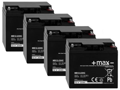 +MAXX- Akku kompatibel Eco Engel 501 500W 48V 4x 12V 23Ah Rollstuhl Elektromobil AGM