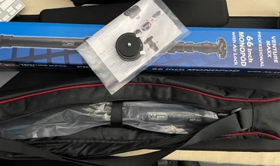 VIDRPO MP-66 MONOPOD W/AIR LOCK QUICK RELEASE HEIGHT ADJUSTMENT - 66-INCH HEIGHT - Image 1 of 2