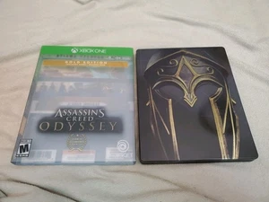 Assassin's Creed Odyssey Gold Edition - Steelbook Xbox One + Slip Cover - Foto 1 di 3
