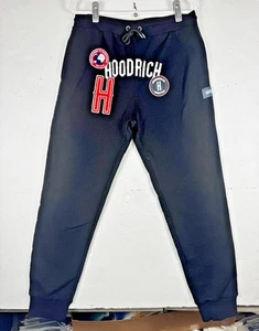 Talla XL - HOODRICH UK Letterman Parche Logo Jogger Pantalones de chándal Negro Bolsillo escondido - Imagen 1 de 11