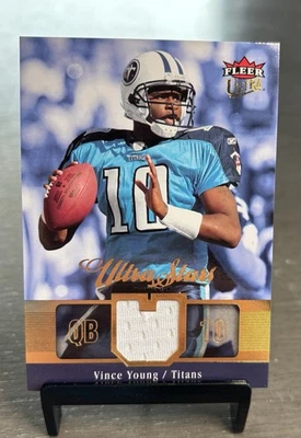 2007 Ultra Vince Young Ultra Stars Jersey Patch, Titans, Texas Longhorns - Image 1 of 2