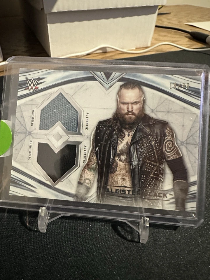 Aleister Black 2020 Topps Undisputed WWE Authentic Dual Relic Card DR-AB /99 - Image 1 of 1