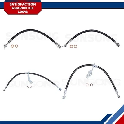 4 mangueras de freno delanteras traseras Sunsong para Kia Sorento 2014 2015 Foto 1 de 4
