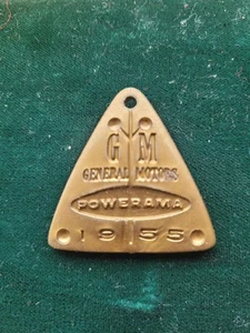Vintage 1955 General Motors Fabricast Plastic Keychain - Picture 1 of 4