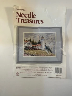 Needle Treasures Needlepoint Kit #06608 "Keeper of the Light" - Started - Image 1 of 4