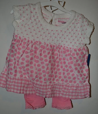 GenuineBaby by Osh Gosh Infant Girls Sweater Knit top & Pant  Size  NB NWT Pink  - Image 1 of 2