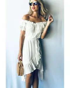 Coming Soon! Beach Babe Lace Trim Dress - Picture 1 of 10