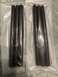 6 Double Headed Brow Pencil and Brow Brush Makeup Tool 2 in 1 (Dark Coffee) NEW - Picture 1 of 1